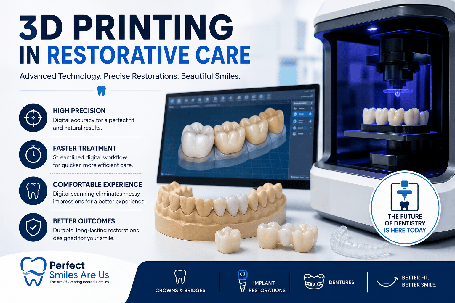 3D Printing in Restorative Care Faster, More Precise Dental Treatments
