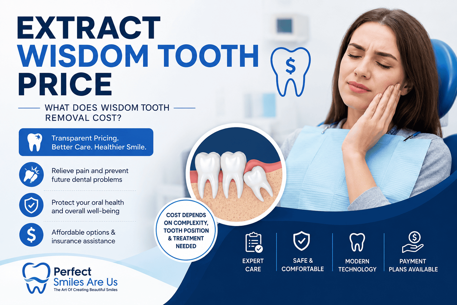 extract wisdom tooth price
